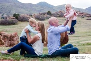 Littleton family photographer Ken Caryl Valley red rock formations Colorado photography children child kids kid baby