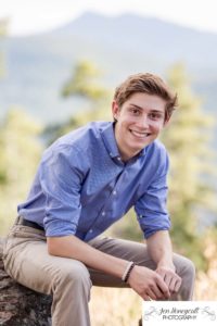 Littleton high school senior photographer boy Highlands Ranch Mt. Falcon mountain view Colorado scenery photography 