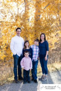 Littleton family photographer yellow leaves trees Highline Canal trail Fly'n B park Highlands Ranch Colorado photography brothers sister children kids tween teen