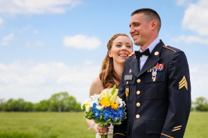Littleton wedding photographer bride and groom military man in love pretty flowers bouquet married marriage