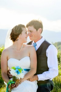 Littleton wedding photographer in Colorado Highlands Ranch Daniels park view mountain foothills area summer bride and groom in love married marriage
