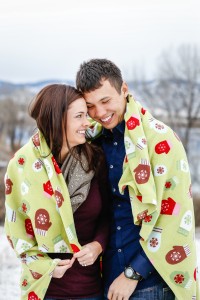 Littleton family photographer snuggles couple in love