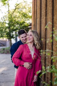 Littleton engagement wedding photographer couple in love Colorado engaged ring bride and groom Lakewood Heritage Center