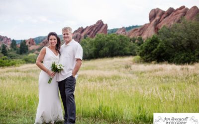 Adam and Whitney’s wedding at Roxborough State Park and Castle Rock by Littleton photographer