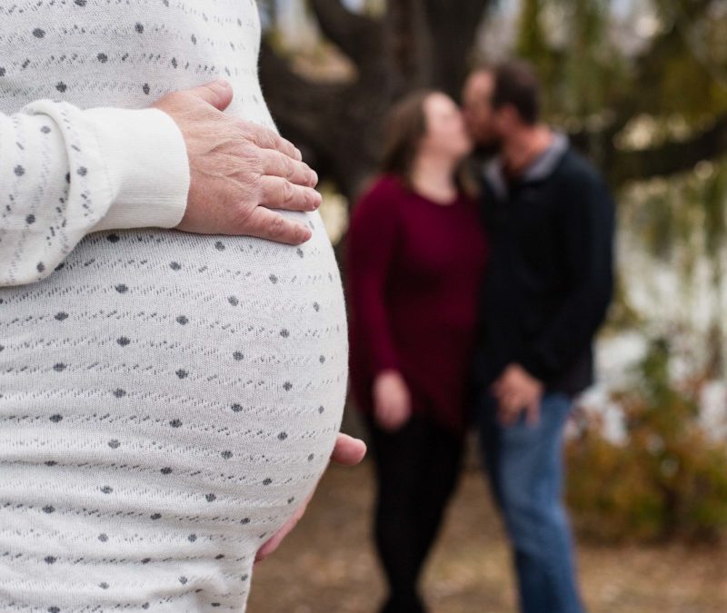 A surrogate maternity session at the Lakewood Heritage Center by an affordable Littleton photographer