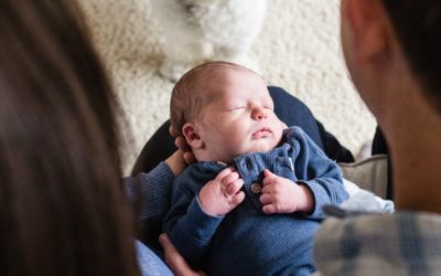 Newborn baby boy Leo [a lifestyle, in-home session by Littleton photographer in Solterra]
