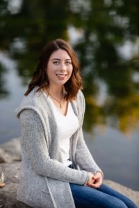 Littleton high school senior photographer in Colorado Broomfield swim team swimmer girl class of 2020 fall leaves water Fly'N B park and Writer's Vista Park in Centennial golden hour sunset