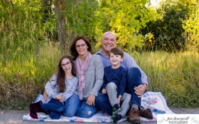 The {K} Family of 4 at Prospect Park by Littleton photographer
