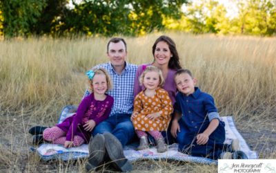 The {M} family of 5 at 17 Mile House by Littleton photographer