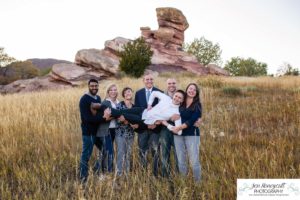 Littleton family photographer extended grandparents cousins in Colorado Ken Caryl Valley Brannon Gearhart park fall kids children couples red rocks rock formations love married marriage anniversary