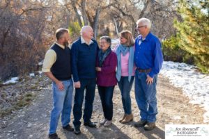 Littleton family photographer in Colorado extended grandparents cousins aunts uncles fall and winter snow kids children siblings Writer's Vista park Highline Trail silly fun girl boy girls boys love