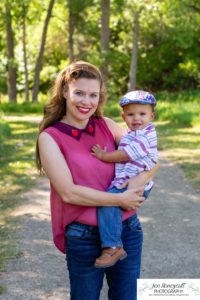 Littleton family and child photographer in Colorado one year old milestone session little boy hat Fly'N B park Highlands Ranch summer momma's boy mother son cute baby pandemic birthday COVID-19 corona virus Highline Trail nature