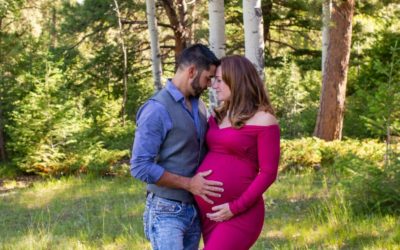 Lyn-Holly’s maternity photo session at Three Sisters park in Evergreen, CO by Littleton photographer