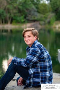 Littleton high school senior photographer at Fly'N B park in Highlands Ranch Colorado tennis and lacrosse player boy COVID pandemic sunset easy going photo session class of 2021