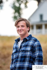 Littleton high school senior photographer at Fly'N B park in Highlands Ranch Colorado tennis and lacrosse player boy COVID pandemic sunset easy going photo session class of 2021