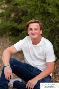 Littleton high school senior photographer at Fly'N B park in Highlands Ranch Colorado tennis and lacrosse player boy COVID pandemic sunset easy going photo session class of 2021