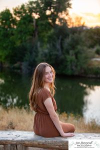 Littleton high school senior photographer in Colorado Arapahoe teen girl Downtown Littleton Historic Main Street urban Platte River park nature sunset natural light photography model AP classes smart college bound