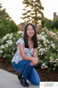 Littleton high school senior photographer at the Highlands Ranch Mansion violin player violinist sunrise photo session portrait fall Rock Canyon graduate class of 2021