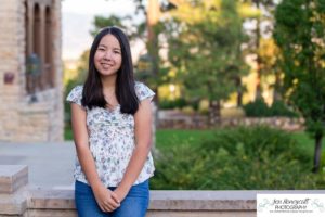 Littleton high school senior photographer at the Highlands Ranch Mansion violin player violinist sunrise photo session portrait fall Rock Canyon graduate class of 2021