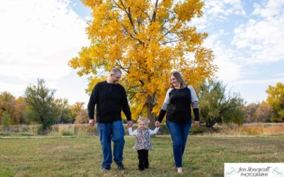 The {B} family of 3 at The Stone House in Lakewood by Littleton photographer
