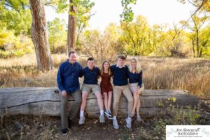 Littleton family photographer The Stone House trail Lakewood photography teenagers teens brother sister siblings fall leaves