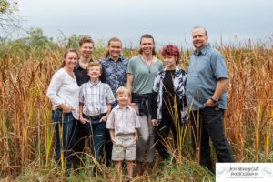 Littleton family photographer Colorado McKay Lake Westminster big extended kids teens teenagers fall color grandmother siblings brother sister sunset natural light photography