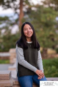 Littleton high school senior photographer at the Highlands Ranch Mansion violin player violinist sunrise photo session portrait fall Rock Canyon graduate class of 2021