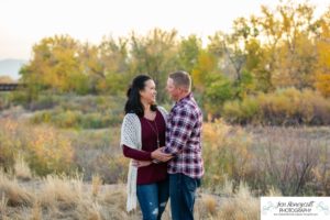 Littleton family photographer Carson Nature Center Platte River fall photo session yellow leaves six kids children mother father boys girls brothers sisters toddler foothills Colorado sunset natural light photography