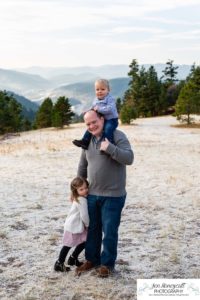 Littleton family photographer Mt. Falcon park Colorado mountains mountain views foothills fall photo session baby maternity little boy girl brother sister mother father connection frost snow sweet cute morning light natural photography