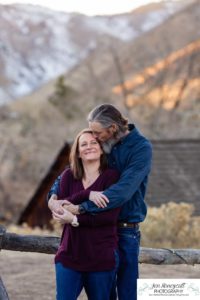 Littleton family photographer Clear Creek History park Golden Colorado snow winter big kids children siblings bridge Christmas cute fun barns sunset photography