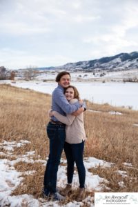 Littleton family photographer South Valley Open Space park winter Christmas snow teen teens brothers sister older kids children sunset natural light photography boy girl mother father daughter sons red rocks