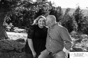 Littleton engagement photographer Mt. Falcon in love husband wife engaged mr. and mrs. mountains Colorado April wedding future marriage married diamond ring photography sunset