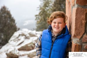 Littleton family photographer Mt. Falcon sub zero temperatures polar vortex brothers three boys father mother sons Florida vacation mountains snow photography