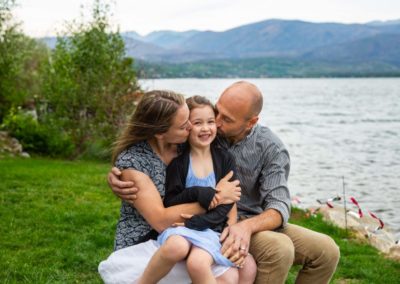 Littleton family photographer Grand Lake Colorado extended grandparents grandchildren cousins baby boys girls siblings kids water dock sunset summer light