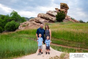 Littleton family photographer extended grandparents grandchildren red rocks Ken Caryl Valley area park baby kids siblings cousins summer sunset light photography