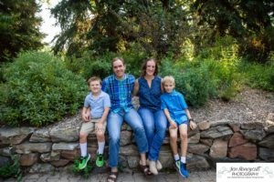 Littleton family photographer in Colorado extended cousins grandparents summer Gallup Gardens flowers boys Ketring Park