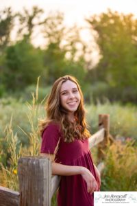 Littleton high school senior photographer Downtown Littleton urban Carson Nature Center sunflowers sunset light Platte River water Front Range Christian Class of 2022 basketball player sweet girl