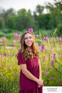 Littleton high school senior photographer Downtown Littleton urban Carson Nature Center sunflowers sunset light Platte River water Front Range Christian Class of 2022 basketball player sweet girl