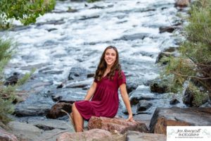 Littleton high school senior photographer Downtown Littleton urban Carson Nature Center sunflowers sunset light Platte River water Front Range Christian Class of 2022 basketball player sweet girl