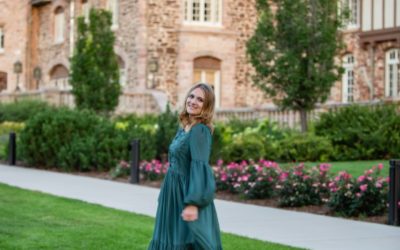 Lizzie’s high school senior photo session at the Highlands Ranch Mansion by Littleton photographer