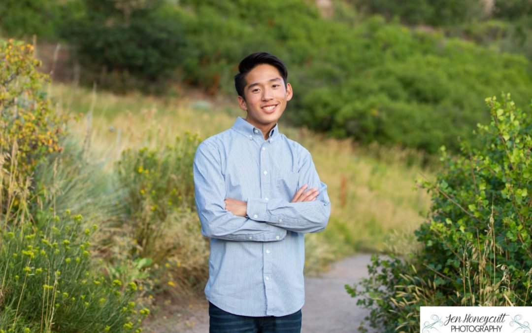 Liam’s high school senior portrait session at South Valley Open Space park by Littleton photographer