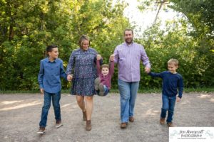 Littleton family photographer at Writer's Vista park in Colorado boy brothers bridge new client fun morning natural light leaves yellow trees