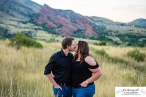 Littleton family photographer Mt. Falcon east lot Red Rocks couple in love Christmas little girl grandparents visit grandchild sunset light