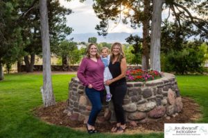 Littleton family photographer Highlands Ranch Colorado little girl mother father daughter aunt fall sunset photography