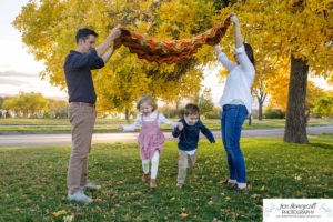 Littleton family photographer Sloan's Lake Denver Colorado fall yellow leaves trees sunset twins brother sister photography