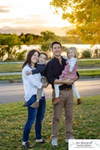 Littleton family photographer Sloan's Lake Denver Colorado fall yellow leaves trees sunset twins brother sister photography