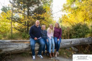 Littleton family photographer Fly'N B park in Highlands Ranch Colorado fall foliage trees leaves brother sister photography