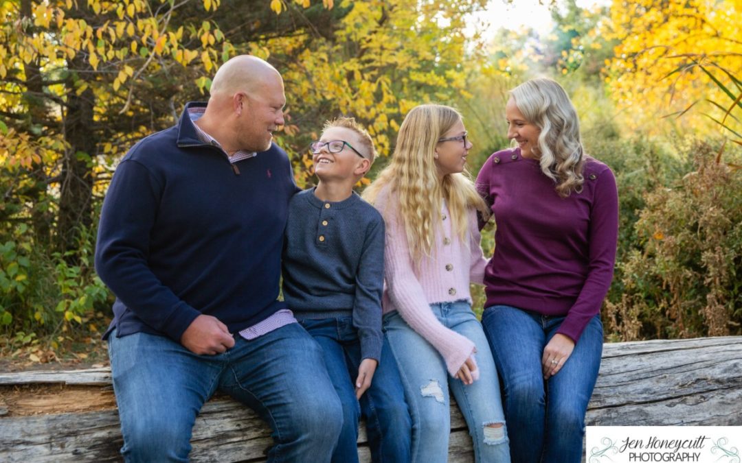The {N} family of 4 at Fly’N B park by Littleton photographer