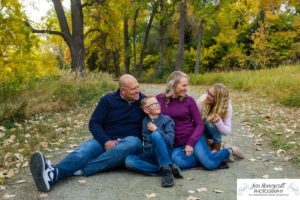 Littleton family photographer Fly'N B park in Highlands Ranch Colorado fall foliage trees leaves brother sister photography