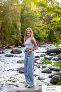 Littleton high school senior photographer Chatfield Ken Caryl Colorado aspen trees volleyball player Meyer Ranch park yellow leaves Morrison sunset photography